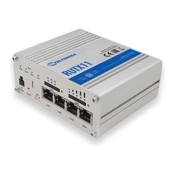 Teltonika RUTX11 wireless router Gigabit Ethernet Dual-band (2.4 GHz / 5 GHz) 4G Grey