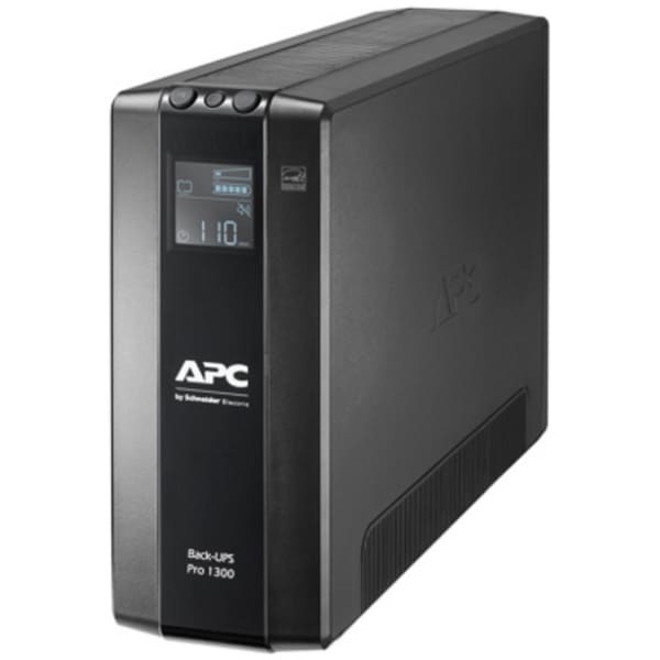 APC Back-UPS Pro, 1300VA/780W, Tower, 230V, 8x IEC C13 outlets, AVR, LCD, User Replaceable Battery