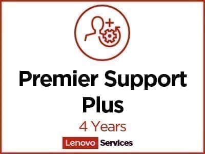 Lenovo Premier Support Plus Upgrade - Extended service agreement - parts and labour (for system with 3 years on-site warranty) - 4 years - on-site - for ThinkCentre M90, M900, M90a Gen 2, M90a Gen 3, M90a Pro Gen 3, M910, M920z AIO, M93, X1