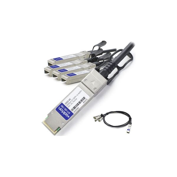AddOn Networks 5m, QSFP+/4xSFP+ InfiniBand/fibre optic cable QSFP+ Black