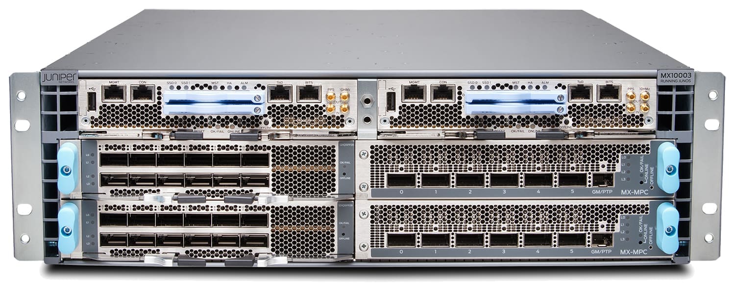 Juniper MX10003 network equipment chassis 3U Grey