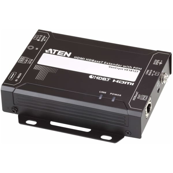 ATEN VE1812R-AT-E AV extender AV receiver Black