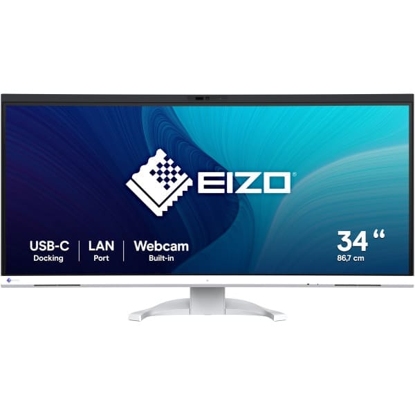EIZO FlexScan EV3450XC-WT LED display 86.6 cm (34.1") 3440 x 1440 pixels UltraWide Quad HD White