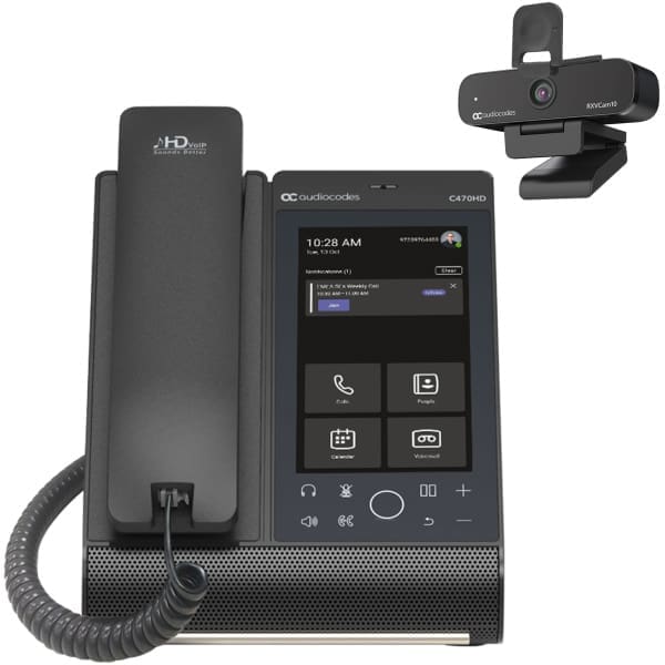 AudioCodes RXVCAM10-B17 IP phone Black TFT