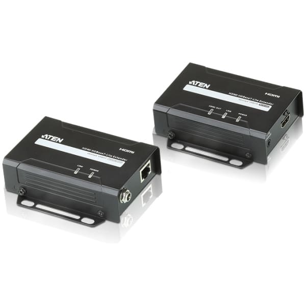 ATEN VE801-AT-E AV extender AV transmitter & receiver Black