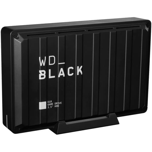 Western Digital D10 external hard drive 8 TB 7200 RPM 3.2 Gen 2 (3.1 Gen 2) Black, White