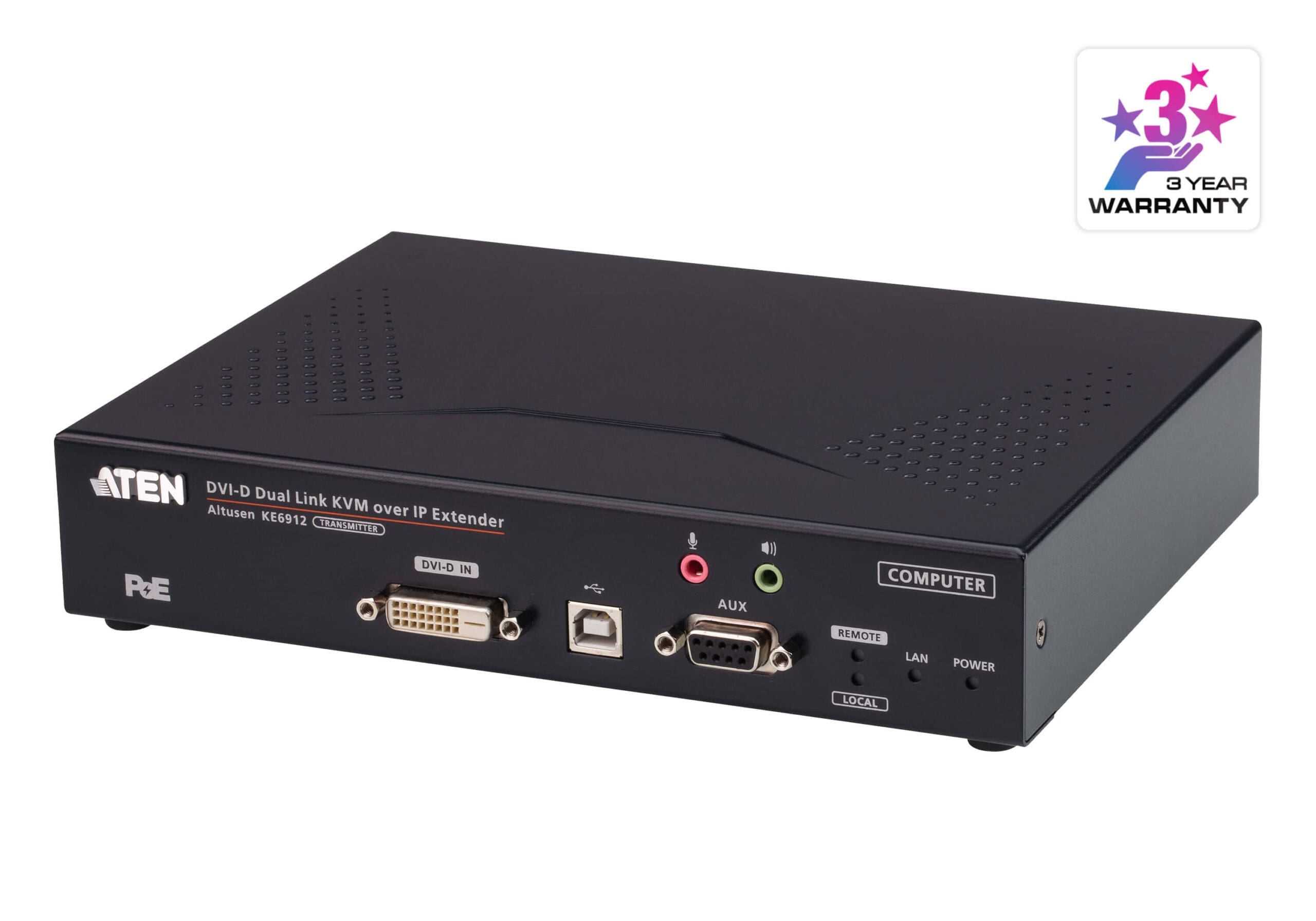 ATEN 2K DVI-D dual-link KVM over IP Transmitt