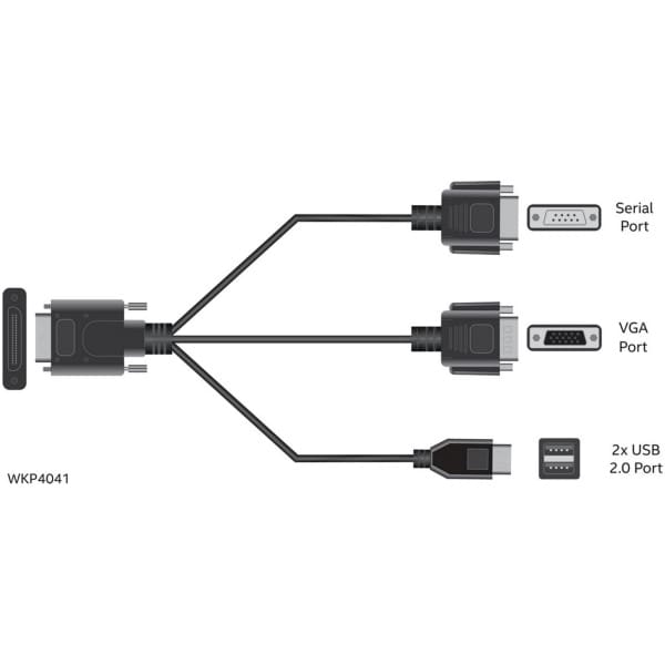 HPE P25129-B21 video cable adapter VGA (D-Sub) D-Sub (DB-9) Black