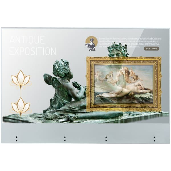 LG 55EW5TK-A.AEK Signage Display Digital signage flat panel 139.7 cm (55") OLED 400 cd/m² Full HD Silver Touchscreen WebOS 18/7