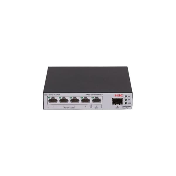 H3C LS-1600V2-6P-HPWR-GL network switch Managed L2 Gigabit Ethernet (10/100/1000) Power over Ethernet (PoE) Grey, Black