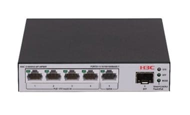 H3C LS-1600V2-6P-HPWR-GL network switch Managed L2 Gigabit Ethernet (10/100/1000) Power over Ethernet (PoE) Grey, Black