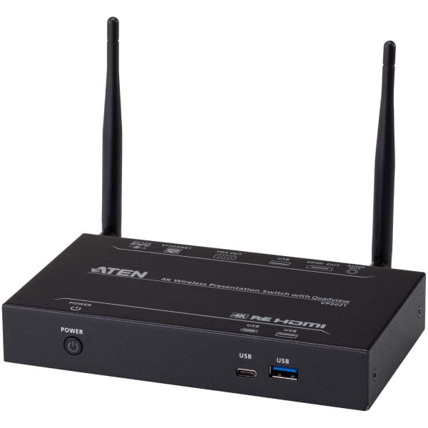 ATEN VP2021-AT-E wireless presentation system HDMI + VGA (D-Sub) Desktop