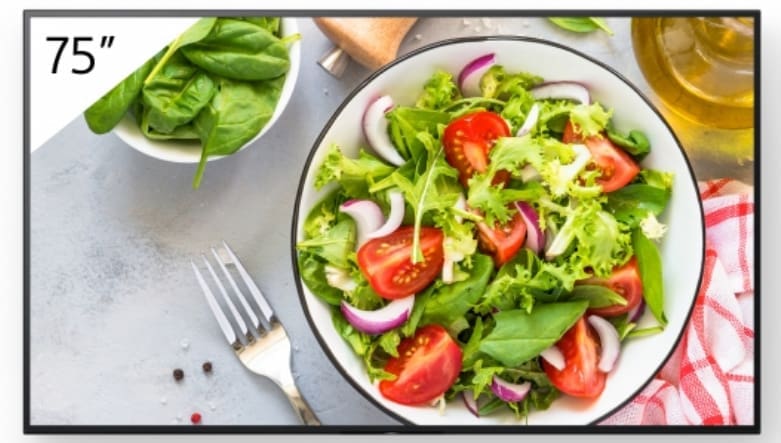 Sony FW-75BZ35L Signage Display Digital signage flat panel 190.5 cm (75″) LCD Wi-Fi 550 cd/m² 4K Ultra HD Black Android 24/7