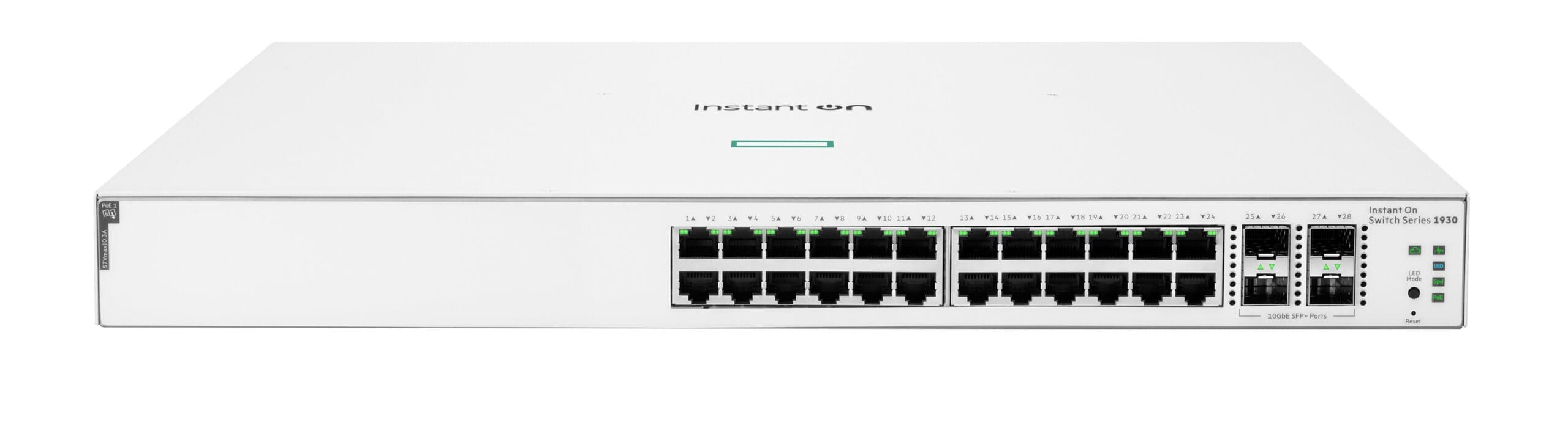HPE Aruba Networking Networking Instant On Switch 24p Gigabit CL4 PoE 4p SFP+ 195W 1930