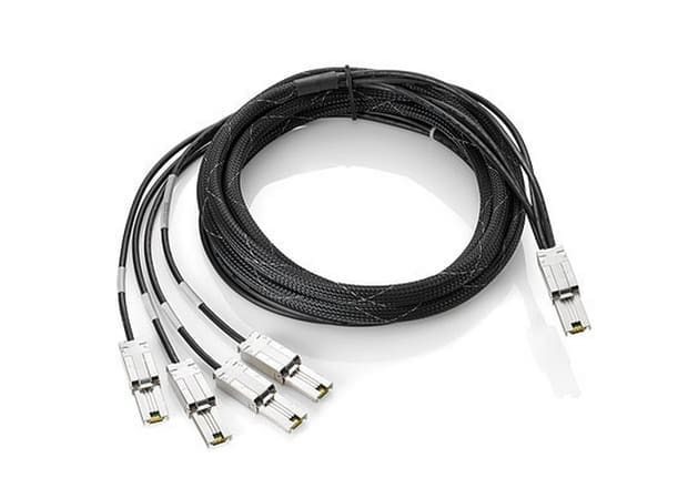 HPE AN976AR Serial Attached SCSI (SAS) cable 4 m Black